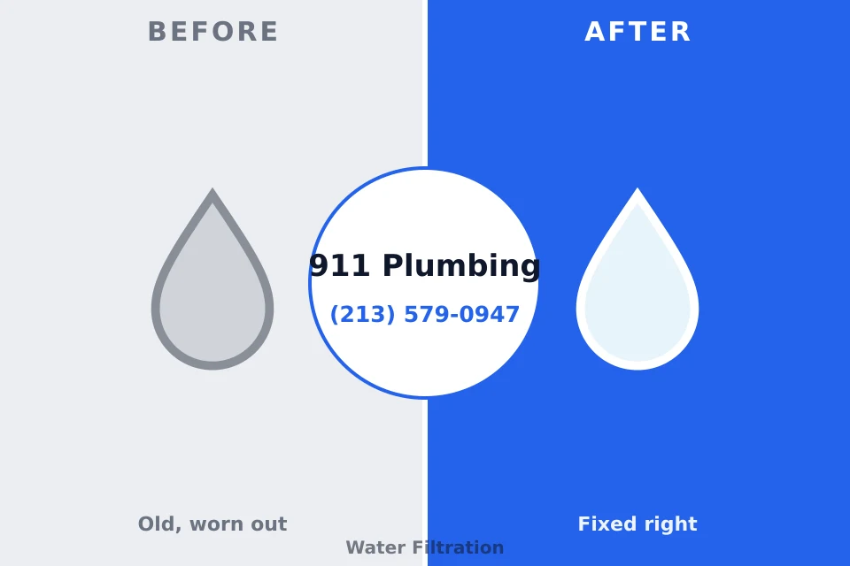 Before and after: plumbing repair Shoreacres, TX